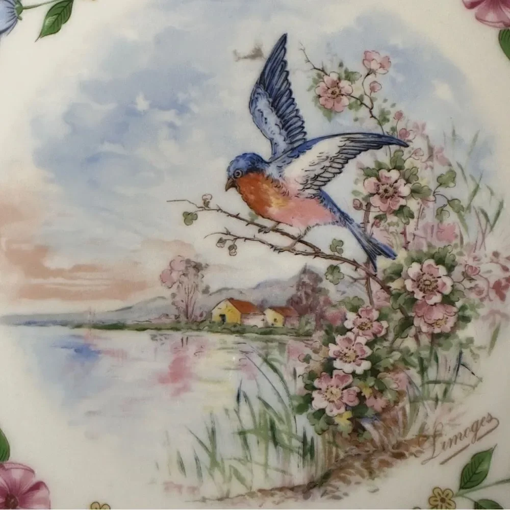 LEC LeClair Limoges France Porcelain Springtime Season Plate